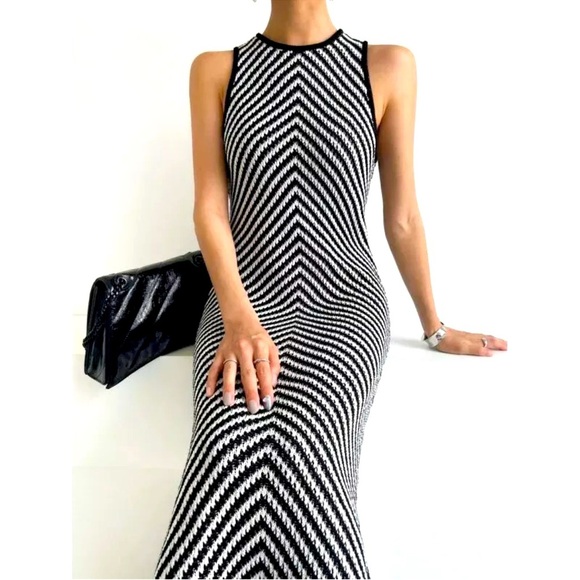House of Harlow 1960 Dresses & Skirts - House of Harlow 1960 Navy/White Sleeveless Maxi Dress Size Large